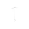 Green Thumb 84 In. Black Forged Steel Double Offset Shepherd's Hook