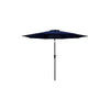 Four Seasons Courtyard 9 Ft. Steel Tilt/Crank Navy Market Patio Umbrella
