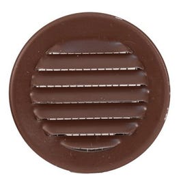 Circle Vent, White, 4-In.