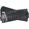 Letter Kit, Waterproof, Black, 3-In.