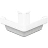 Amerimax 5 In. Traditional K-Style White Vinyl Gutter Outside Miter