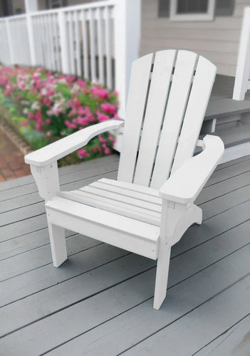 Leigh Country White Poly Resin Adirondack Chair (32 L x 28 W x 37 H)