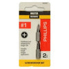 #1 Phillips Insert Bit Tip, 2 Pack