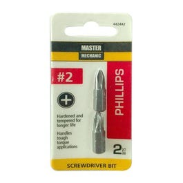 #2 Phillips Insert Bit Tip, 2 Pack