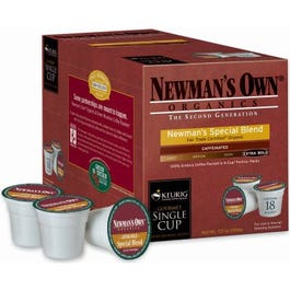 Newmans Own Organics Special Blend Extra Bold K-Cups, 18-count