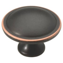 Bronze With Copper Contempo Cabinet Knobs, 10-Pk.