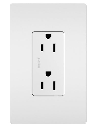 Pass & Seymour radiant® Tamper-Resistant Outlet, White