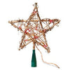 Christmas Tree Top Star, Amber Grapevine, 10-Lights