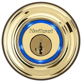 Kevo Bluetooth Electronic Deadbolt Lock, Brass
