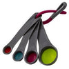 Collapsible Measuring Spoons, Multi-Colored, 4-Pc.