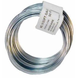 9-Gauge Galvanized Smooth Wire, 170-Ft.