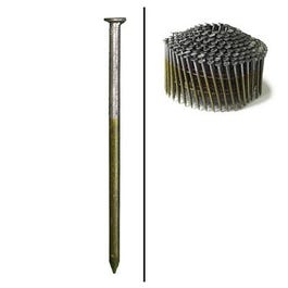Framing Nails, Wire Coil, Ringed Shank, Brite, 2-3/8-In. x .113, 3,000-Ct.