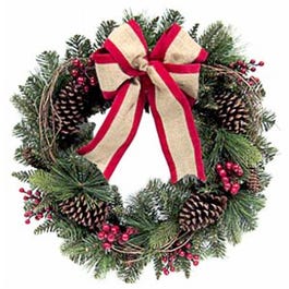 Artificial Wreath, 24-In.