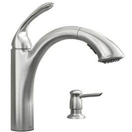 Kinzel Collection Pull-Out Kitchen Faucet, Low-Arc, Stainless Steel