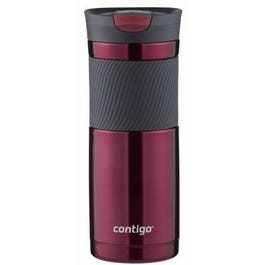 Byron Snap-Seal Travel Mug, Vivacious Stainless Steel, 20-oz.