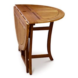 Folding Eucalyptus Patio Table, 48-In. Round