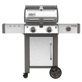 Genesis II LX S-240 2-Burner Natural Gas Grill + Side Burner, 29,000-BTU, Stainless Steel