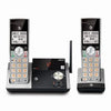 Expandable Cordless Phone with Answering System & Caller ID, Silver/Black, 2 Handsets