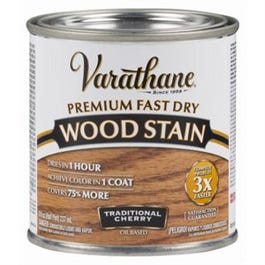 Fast Dry Interior Wood Stain, Oil-Based, Traditional Cherry, 1/2-Pt.