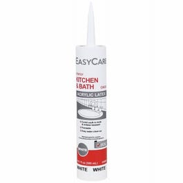 Kitchen & Bath Latex Adhesive Caulk, White, 10.1-oz.