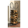 Heavy Duty Vertical Log Rack, Black