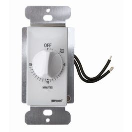 In-Wall 15-Minute Switch Countdown Timer, White