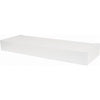 Floating Shelf, Modern Design, White, 18-In.