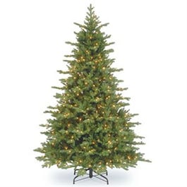 Artificial Pre-Lit Christmas Tree, Vienna Fir, 1000 Clear Lights, 9-Ft.