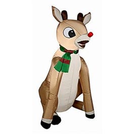 Christmas Inflatable Rudolph, 3-Ft.