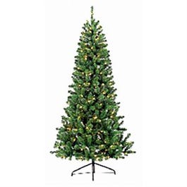 Artificial Pre-Lit  Christmas Tree, 300 Color-Changing LED Lights, 7-Ft.