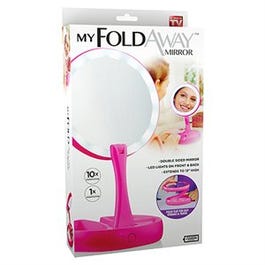 My Foldaway LED Mirror, Pink