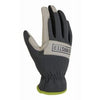 Hybrid High-Performance Work Gloves, Leather Palm, Spandex Shell, Men's Medium
