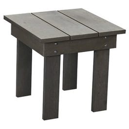 Adirondack Side Table, All-Weather Polystyrene, 18-In., Gray