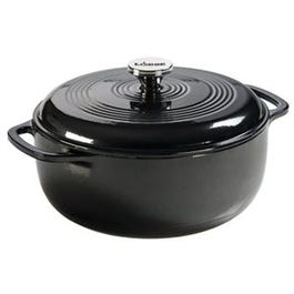 Cast Iron Dutch Oven, Midnight Chrome Enamel, 6-Qt.