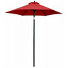 Patio Market Umbrella, Red Fabric, 7-Ft.
