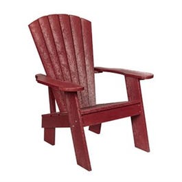 Captiva Contoured Adirondack Chair, Recycled Plastic, Bordeaux