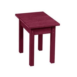Captiva Small Rectangular Patio Table, Bordeaux Plastic