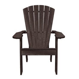 Captiva Contoured Adirondack Chair, Recycled Plastic, Espresso