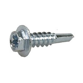 Power Pro Metal Screws, Self-Drilling, Hex Head, 10-16 x 3/4-In., 112-Ct.
