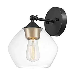 Globe Electric Harrow Matte Black Wall Sconce