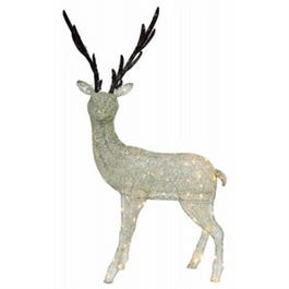 LED Christmas Yard Décor, Gold Mesh Buck, 62-In.