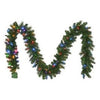 Christmas Garland, 100 Multi-Color LED Lights, 10-In. x 9-Ft.