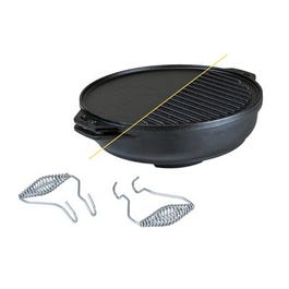 Cook-It-All Pan, Cast-Iron, 14-In.