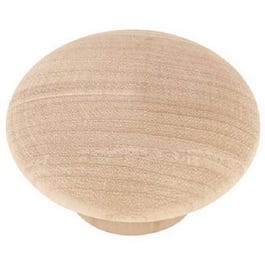 1.75-In. Round Wood Cabinet Knob