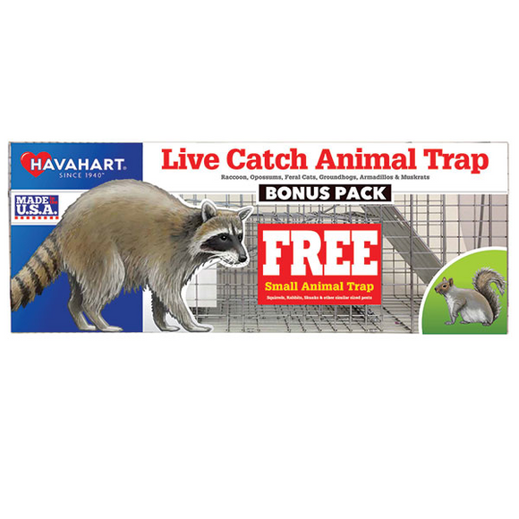 HAVAHART LIVE CATCH ANIMAL TRAPS 2 PACK