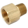 Brass Threaded Adapter, Lead-Free, 1/8 Male x 1/8-In. Female