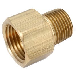 Brass Threaded Adapter, Lead-Free, 1/8 Male x 1/8-In. Female