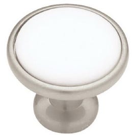 1.25-In. White Ceramic Cabinet Knob