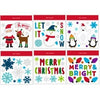 Christmas Window Clings, Assorted, 11.5 x 12-In.