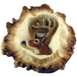 Deer Burr Cabinet Knob,  Whitetail Deer